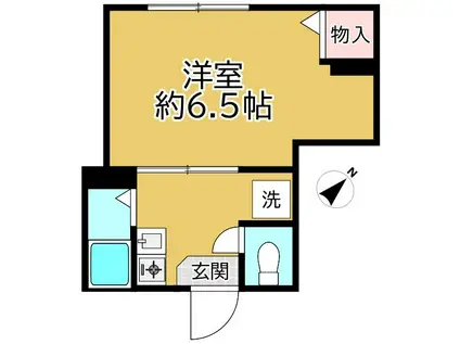 第三富士見ビル(1K/2階)の間取り写真