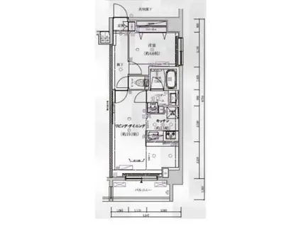 メインステージ菊川II(1LDK/7階)の間取り写真