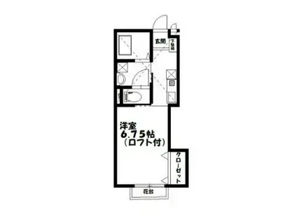 エスペーロカーサ(1K/2階)の間取り写真