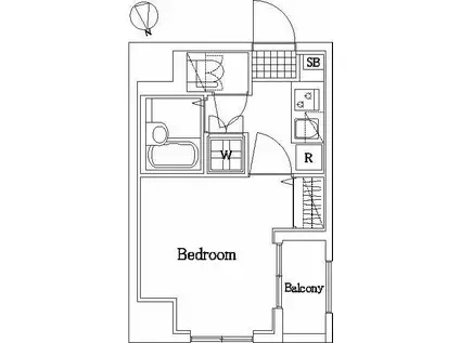 セジョリ志村坂上II(1K/2階)の間取り写真