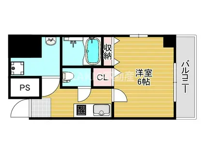 SEファーストII(1K/7階)の間取り写真