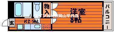 OKANOII(1K/4階)の間取り写真