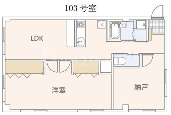 サイプレスガーデン(2LDK/1階)の間取り写真