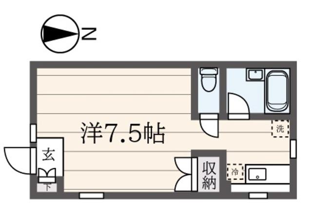 SPICAHOUSE(ワンルーム/1階)の間取り写真