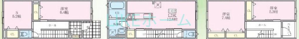 くぅガーデン(3SLDK/1階)の間取り写真