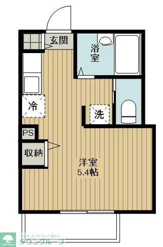 MELDIA番田(ワンルーム/2階)の間取り写真