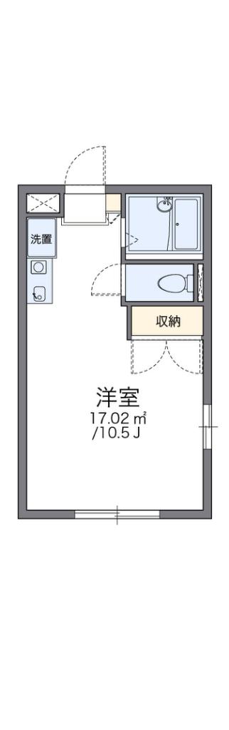 レオパレス上之郷(1K/1階)の間取り写真