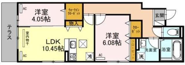 LAZLAZO ESY(2LDK/2階)の間取り写真