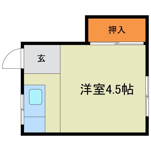 ロイヤル天神橋(ワンルーム/2階)の間取り写真