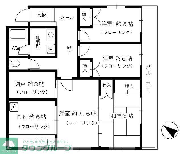 プライムホームズ132(3SLDK/3階)の間取り写真