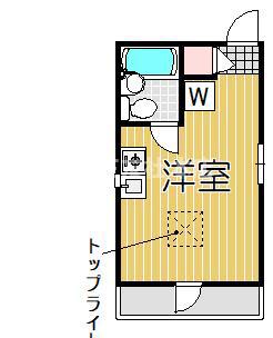 アビターレ田園調布(ワンルーム/2階)の間取り写真