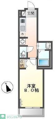 湘南エクセレントIII(1K/3階)の間取り写真