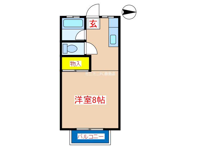 VIBRAS(1K/2階)の間取り写真