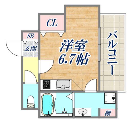 MANO MANSION(ワンルーム/4階)の間取り写真