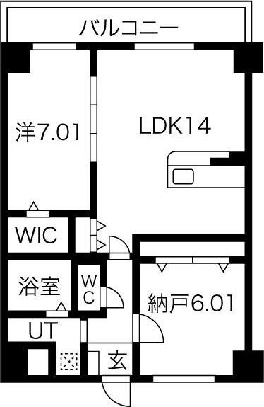 GROOVE上甲子園(2LDK/4階)の間取り写真