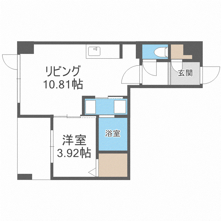 MODENA SIAN(1LDK/4階)の間取り写真