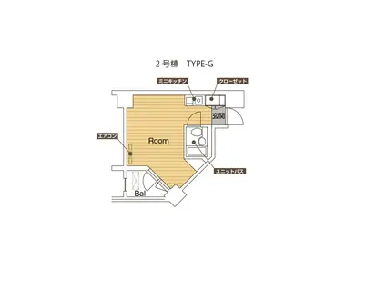 カレッジタウン(ワンルーム/9階)の間取り写真
