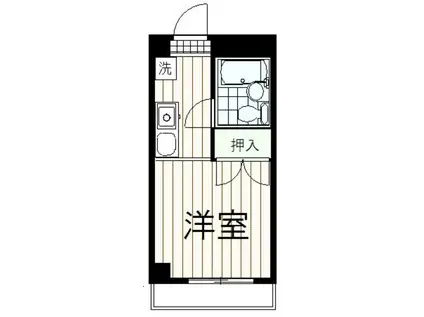 サンヒルズ大塚(1K/1階)の間取り写真