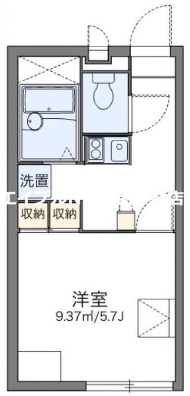 レオパレスプランドール(1K/2階)の間取り写真
