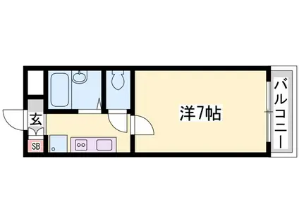 雅ガーデンハイツ(1K/2階)の間取り写真