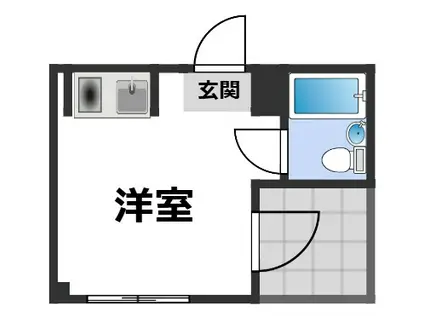 メゾン泉尾(ワンルーム/4階)の間取り写真