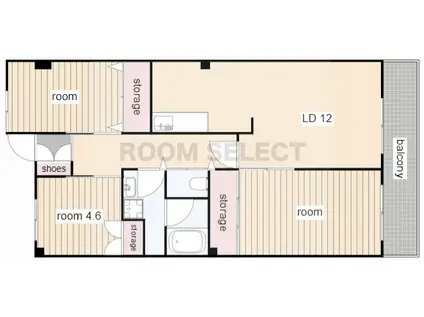 泉サンハイツ(3LDK/5階)の間取り写真