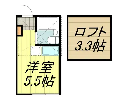 GRACE吉祥寺I(ワンルーム/2階)の間取り写真