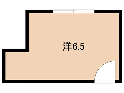 木杉ビル(ワンルーム/2階)の間取り写真