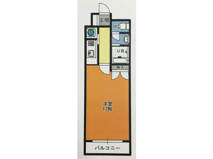 グランドパレスNS5(1K/4階)の間取り写真