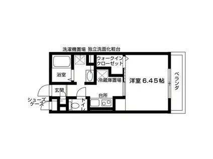コンテネレッツァ枚方I(1K/2階)の間取り写真