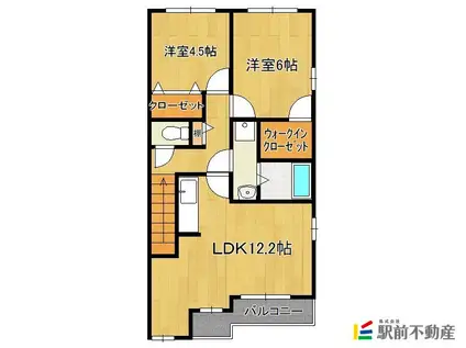 リベルテII(2LDK/2階)の間取り写真