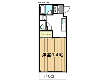 リホームマンション(1K/3階)の間取り写真