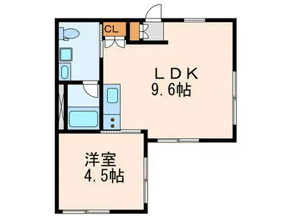 プラティーク大塚(1LDK/4階)の間取り写真