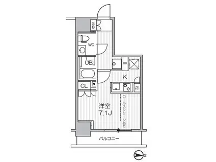 SEASON FLATS元浅草4丁目(1K/2階)の間取り写真
