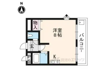 レイクヴュー際川(ワンルーム/5階)の間取り写真