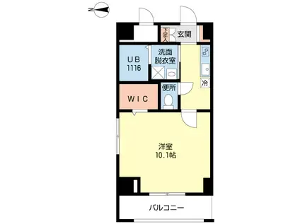 サンコモード(1K/3階)の間取り写真