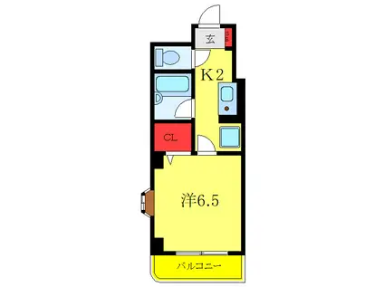 グリーンパレス(1K/3階)の間取り写真