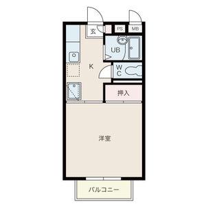 コートドール(1K/3階)の間取り写真