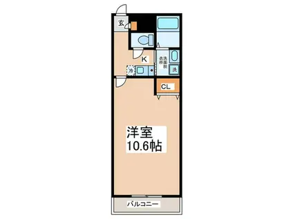 アヴァンセ(1K/1階)の間取り写真