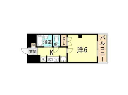 ミヤミショーレ(1K/5階)の間取り写真