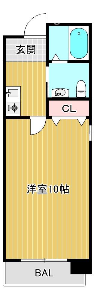 ピアメゾン(1K/1階)の間取り写真