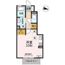 ヴィラ小山 A(ワンルーム/1階)の間取り写真