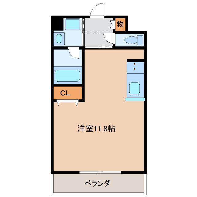AVANTI YASHIRODAI(ワンルーム/3階)の間取り写真