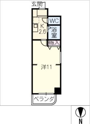 パブリックサイド71(1K/5階)の間取り写真