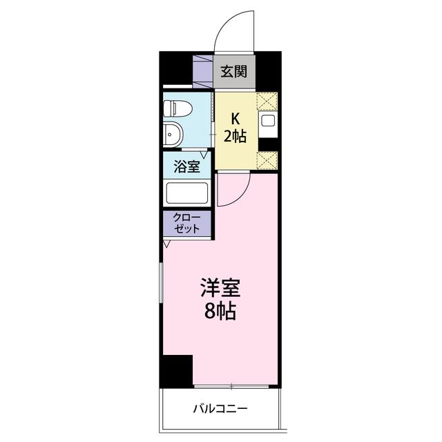 CASA IL SOLE(1K/10階)の間取り写真