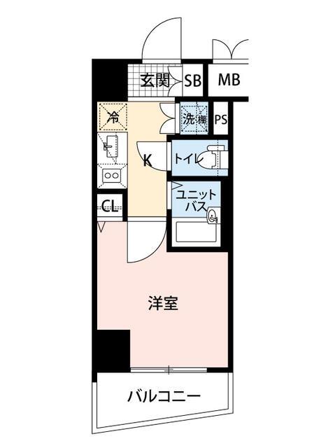 マイナビSTAY VERONA大井南LUSSO GRANDE(1K/7階)の間取り写真