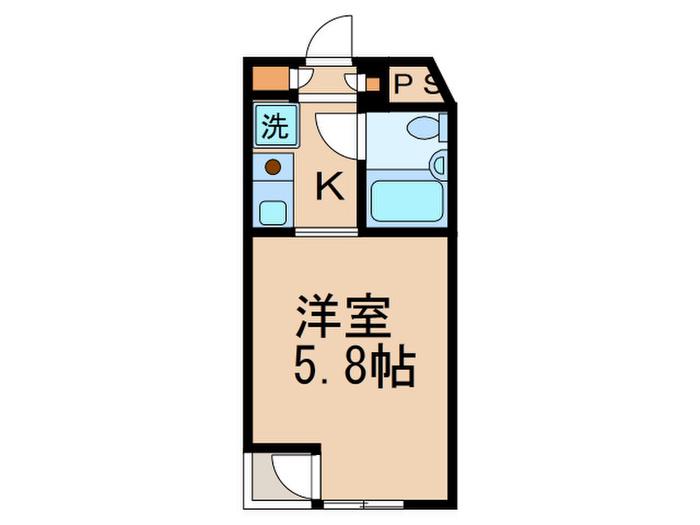 トップ蒲田第3(1K/4階)の間取り写真