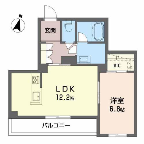 ル・フレーズ(1LDK/2階)の間取り写真