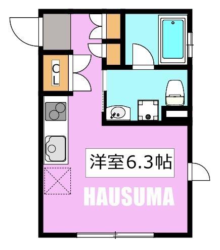ファーレ大塚I(ワンルーム/2階)の間取り写真
