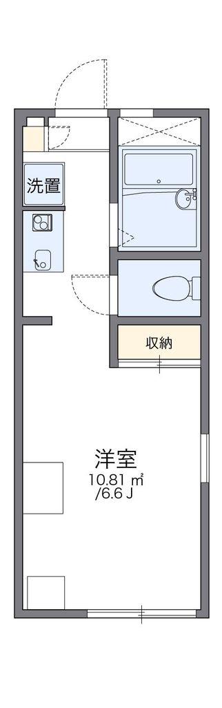 レオパレスソレーユ(1K/2階)の間取り写真